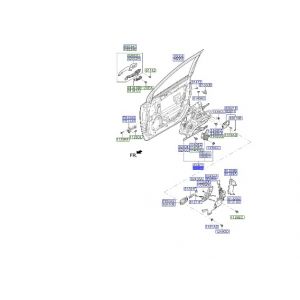 منظم رفع و تنزيل زجاج الباب الأمامي يسار