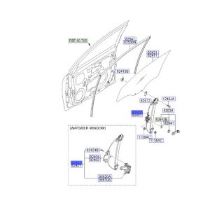 منظم رفع و تنزيل زجاج الباب الأمامي يمين