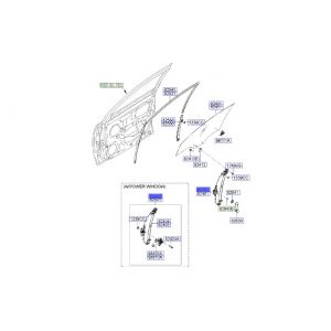 منظم رفع و تنزيل زجاج الباب الأمامي يمين