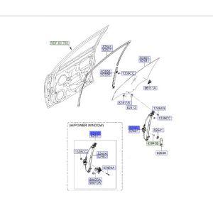 منظم رفع و تنزيل زجاج الباب الأمامي يمين