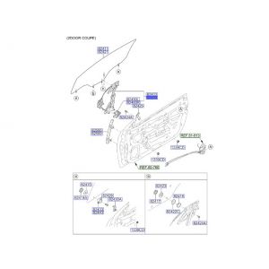 منظم كهربائي لرفع و تنزيل زجاج الباب الأمامي يسار
