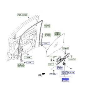منظم كهربائي لرفع و تنزيل زجاج الباب الأمامي يمين