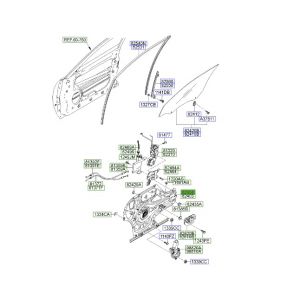 منظم كهربائي لرفع و تنزيل زجاج الباب الأمامي يمين
