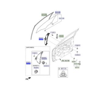 منظم رفع و تنزيل زجاج الباب الأمامي يمين