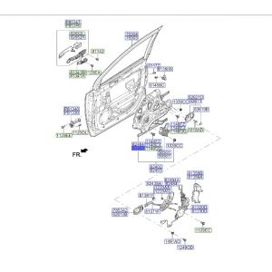 منظم كهربائي لرفع و تنزيل زجاج الباب الأمامي يسار