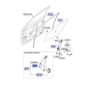 منظم كهربائي لرفع و تنزيل زجاج الباب الأمامي يمين