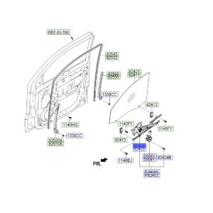 منظم كهربائي لرفع و تنزيل زجاج الباب الأمامي يمين