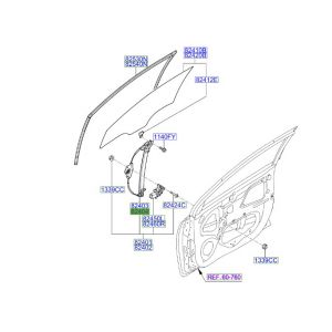 منظم كهربائي لرفع و تنزيل زجاج الباب الخلفي يمين