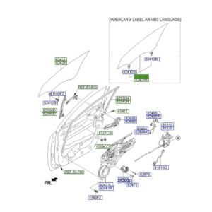 زجاج نافذة الباب