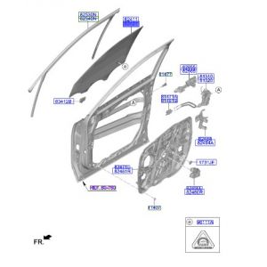 زجاج نافذة الباب