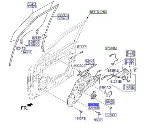 دينمو زجاج الباب الأمامي يسار