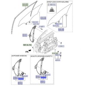 دينمو زجاج الباب الأمامي يسار