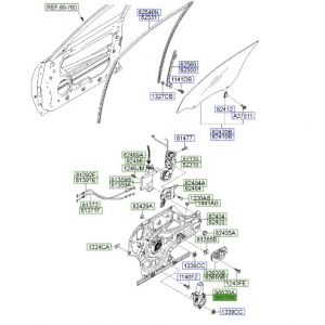 دينمو زجاج الباب الأمامي يسار