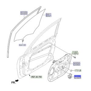 دينمو زجاج الباب الأمامي يسار