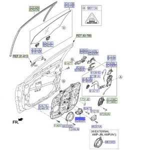 دينمو زجاج الباب الأمامي يسار