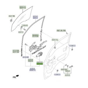 دينمو زجاج الباب الأمامي يسار