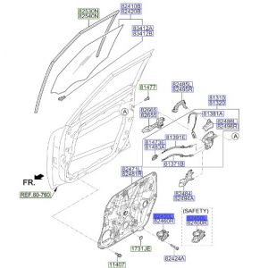 دينمو زجاج الباب الأمامي يسار