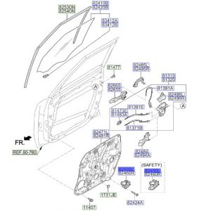 دينمو زجاج الباب الأمامي يسار