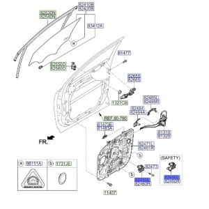 دينمو زجاج الباب الأمامي يسار