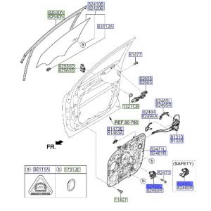 دينمو زجاج الباب الأمامي يسار
