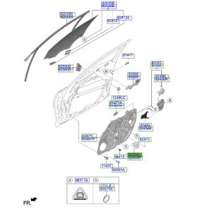 دينمو زجاج الباب الأمامي يسار