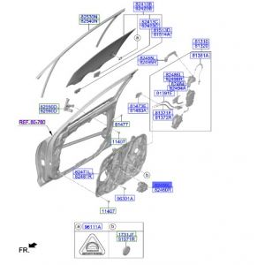 دينمو زجاج الباب الأمامي يسار