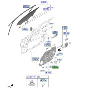 دينمو زجاج الباب الأمامي يمين