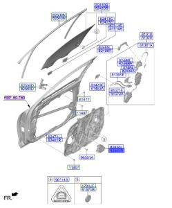 دينمو زجاج الباب الأمامي يمين