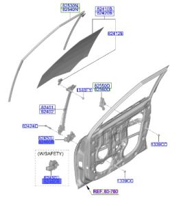 دينمو زجاج الباب الأمامي يمين