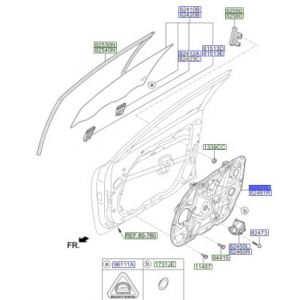 لوح الوحدة الداخلية للباب الأمامي يسار