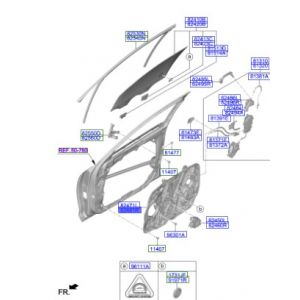 لوح الوحدة الداخلية للباب الأمامي يمين