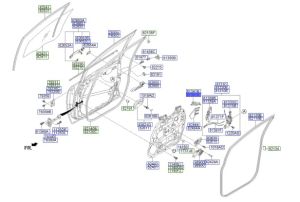 قاعدة مقبض باب خارجية