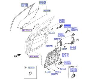 قاعدة مقبض باب خارجية