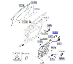قاعدة مقبض باب خارجية