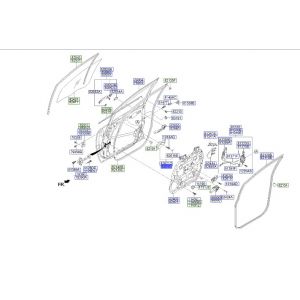 جرم مقبض باب داخلي أمامي يسار