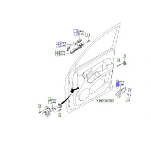 جرم مقبض باب داخلي أمامي يسار