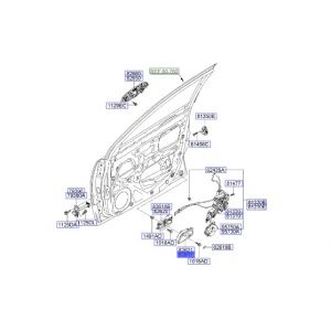 جرم مقبض باب داخلي أمامي يسار