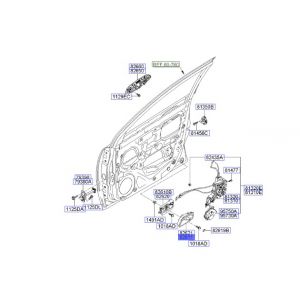 جرم مقبض باب داخلي أمامي يسار