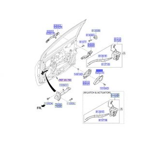جرم مقبض باب داخلي أمامي يسار