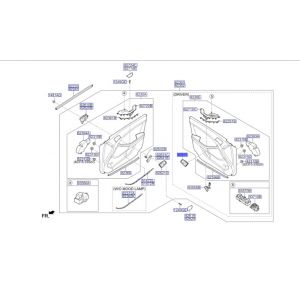 جرم مقبض باب داخلي أمامي يسار
