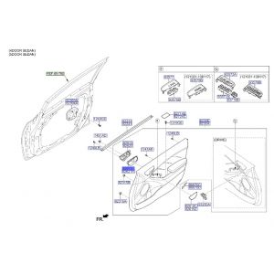جرم مقبض باب داخلي يسار