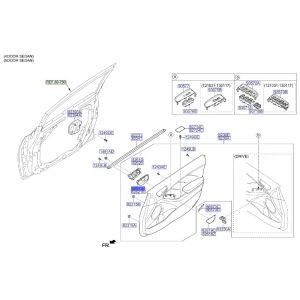 جرم مقبض باب داخلي يسار