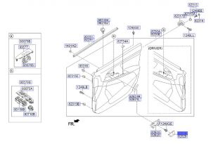 غطاء ديكور باب أمامي داخلي يسار