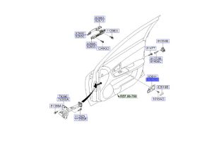 جرم مقبض باب داخلي أمامي يمين