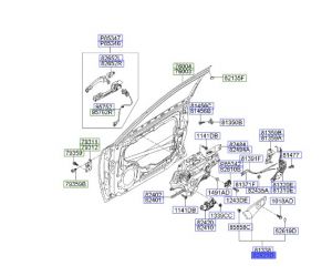 جرم مقبض باب داخلي أمامي يمين