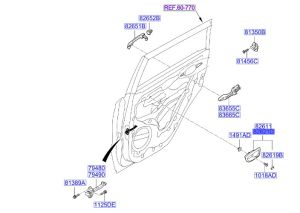 جرم مقبض باب داخلي أمامي يمين