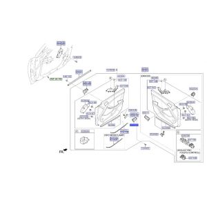 جرم مقبض باب داخلي أمامي يمين