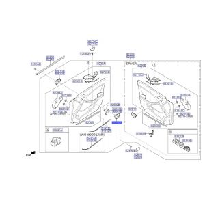 جرم مقبض باب داخلي أمامي يمين