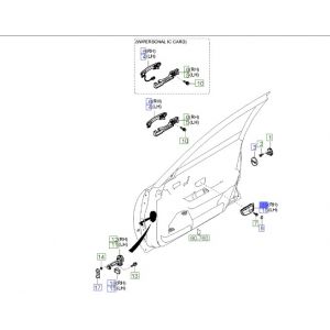 جرم مقبض باب داخلي أمامي يمين