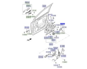 جرم مقبض باب داخلي أمامي يمين